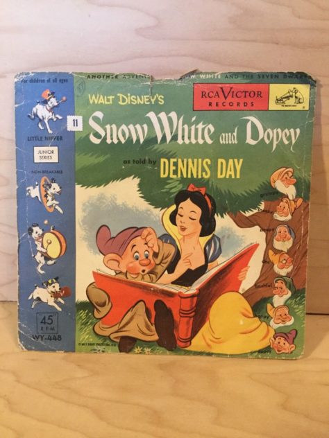 RCA Victor 45 Disney Snow White & Dopey as told by Dennis Day 1952