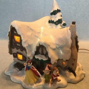Walt Disney Snow White's Cottage in Winter 29057 Night Light
