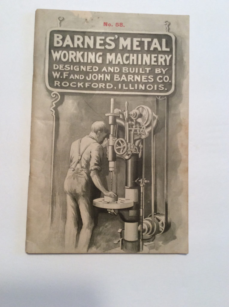Barnes Metalworking Machinery Catalog No.58, dated May 15, 1902
