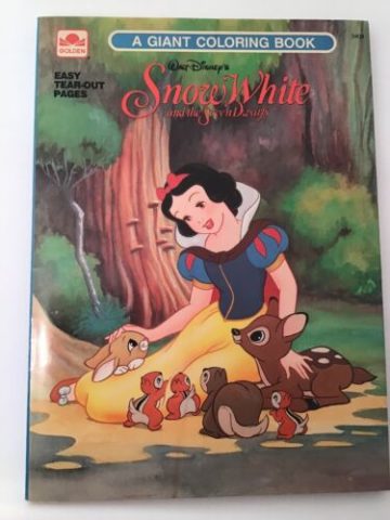 Golden Snow White & the Seven Dwarfs Children's A Giant Coloring Book 1993