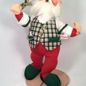 Annalee Motilitee Mr Indoor Santa '95 with Star Felt Holiday Doll