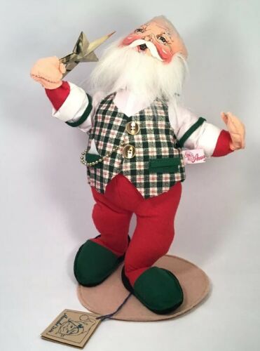 Annalee Motilitee Mr Indoor Santa '95 with Star Felt Holiday Doll