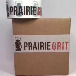PrairieGrit Marketplace Sellers Packing Tape - 1 roll of 2" x 55 yards polypropylene - Printed in New Jersey, USA