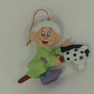 Grolier Walt Disney Dopey Toy Horse Porcelain Ornament