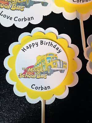 magic-school-bus-personalized-cupcake-toppers