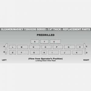 Gleaner/Massey 7200 - (K) 13.88" x 36.63" - 1/4" Skid Shoe - 42090