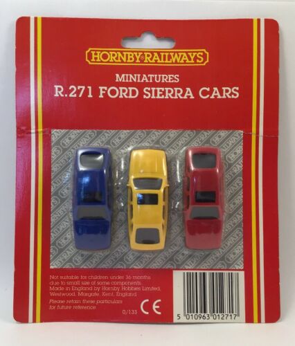 Hornby Railways Miniatures OO R.271 Ford Sierra Car 3-Pack