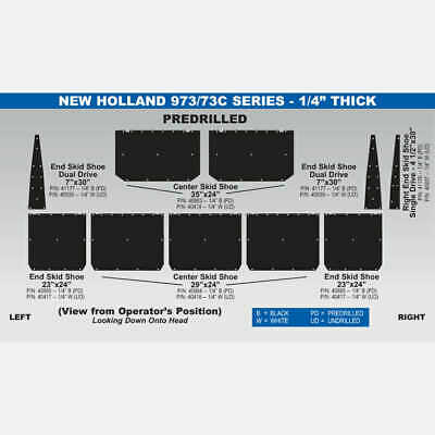 New Holland 973 - 1/4" Skid Shoe - 35"x24" - 40419