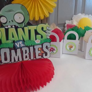 Plants vs Zombies Honeycomb Centerpiece Handmade