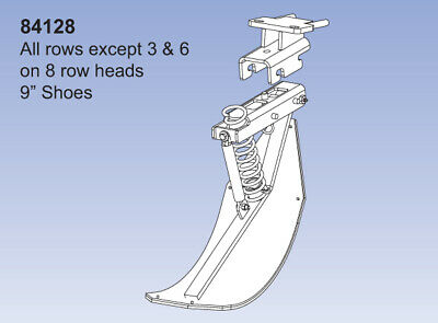 Stalk Stomper Kit 2 Row 9" Shoe–John Deere 90 QD2 rows except 3&6 on 8 Row Pair