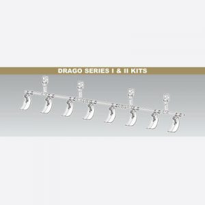 12 Row 20" & 22" row spacing Drago Series I&II QD2 Stalk Stompers–9" Shoes (Kit)