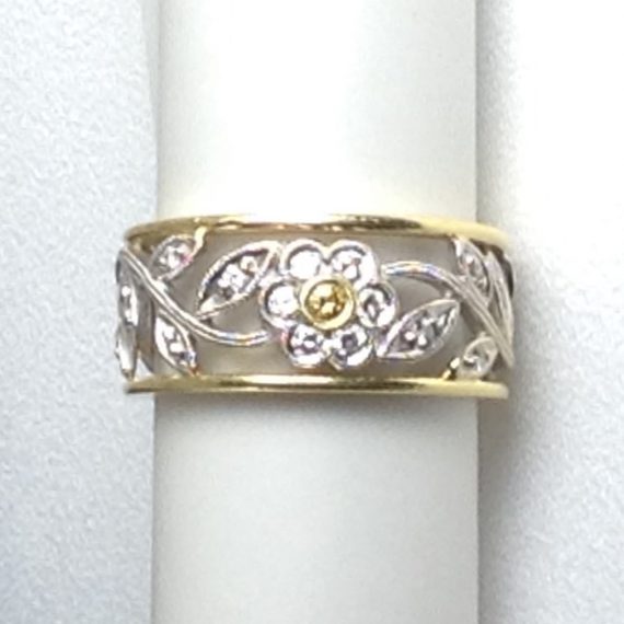 simon-g-18k-garden-flower-collection-ring-custom-earrings-set