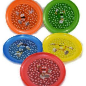 M&M novelty snack plates 5 pcs vibrant colors mars