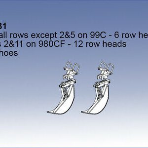Stalk Stomper 2 Row–New Holland 99C QD2–All rows except 2&11 n 980CF 12 row head