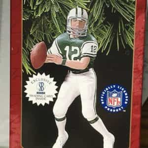 1997 HALLMARK KEEPSAKE ORNAMENT CHRISTMAS JOE NAMATH NY JETS FOOTBALL LEGENDS