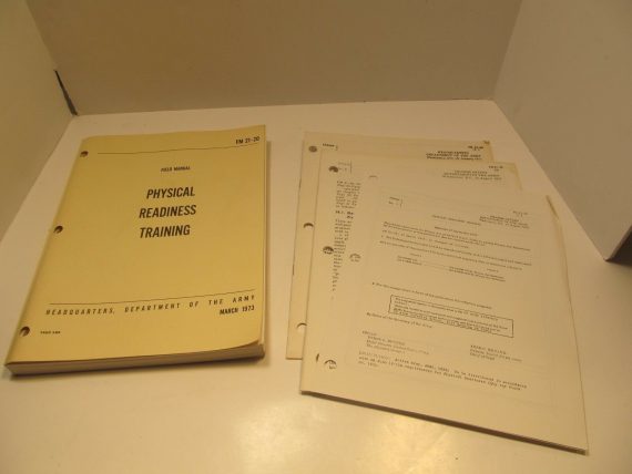 Army Field Manual FM 21-20 Physical Readiness Training 1973
