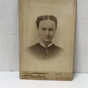 Vintage Head shot cabinet photo of lady