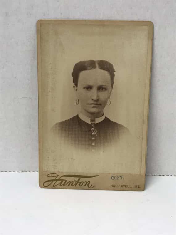 Vintage Head shot cabinet photo of lady