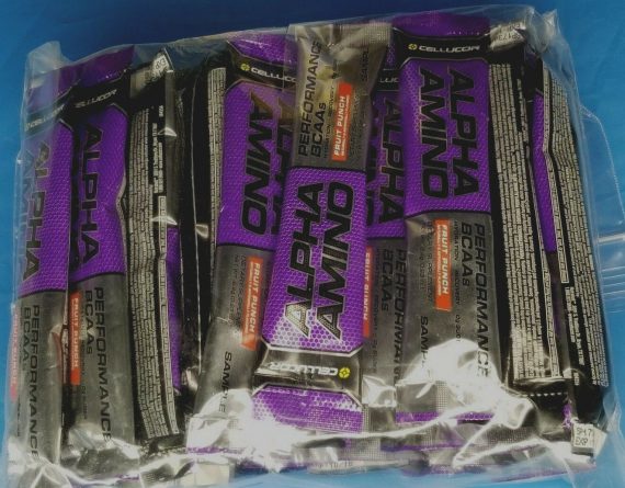 250 Servings Cellucor Alpha Amino Workout Recovery Fruit Punch single serv pouch