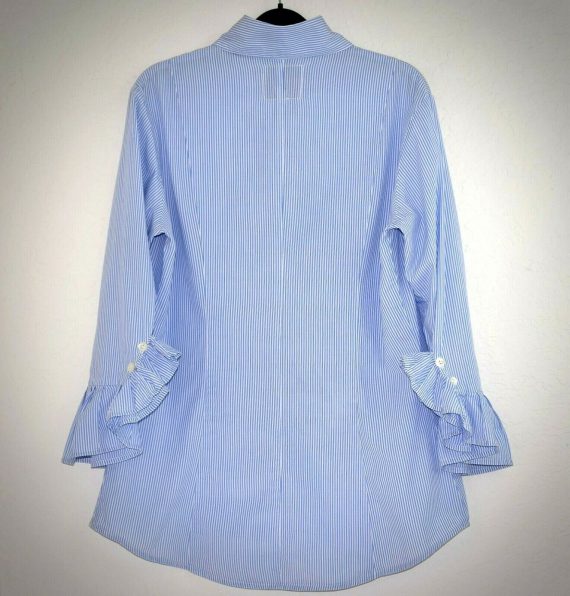 fine-garments-by-bell-womens-striped-blouse-12-blue-white-3-4-ruffle-sleeve-top