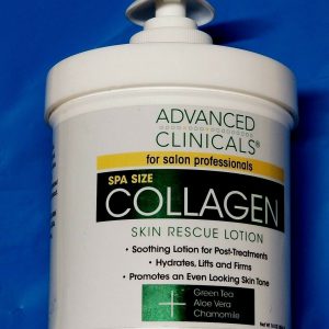 Advanced Clinicals Collagen Spa Size 16 oz Skin Rescue for Salon Pros