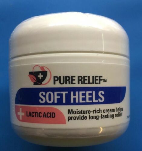 Pure Relief Soft Heels Moisture-rich Cream + Lactic Acid 2oz. New