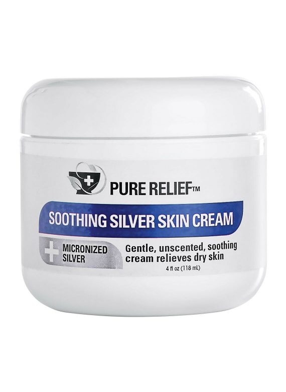 Pure Relief Soothing Silver Skin Cream 4oz  Micronized Silver Dry Skin