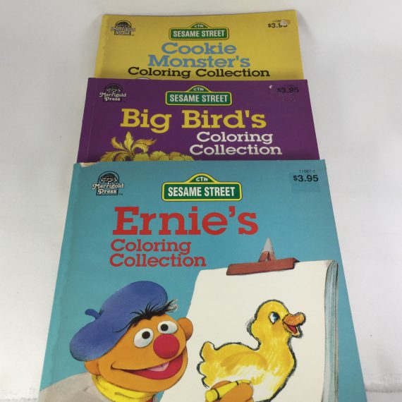 Sesame Street Ernie Big Bird Cookie Monster Children’s Coloring Books