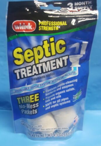 Whink Professional Strength Septic Treatment 3 No Mess Packets Septic Activator