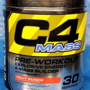 4X Cellucor C4 Mass Pre-workout Explosive Energy & Mass Builder Fruit Punch