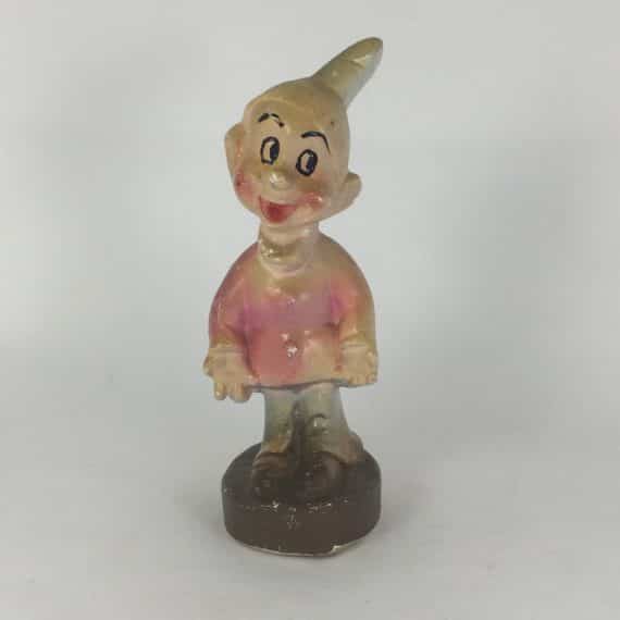 Walt Disney Dopey Carnival Chalkware Vintage Figurine Snow White and the Seven Dwarfs