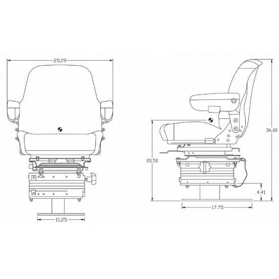 case-mid-back-seat-black-vinyl-mechanical-suspension-s8302043-dozer-backhoe