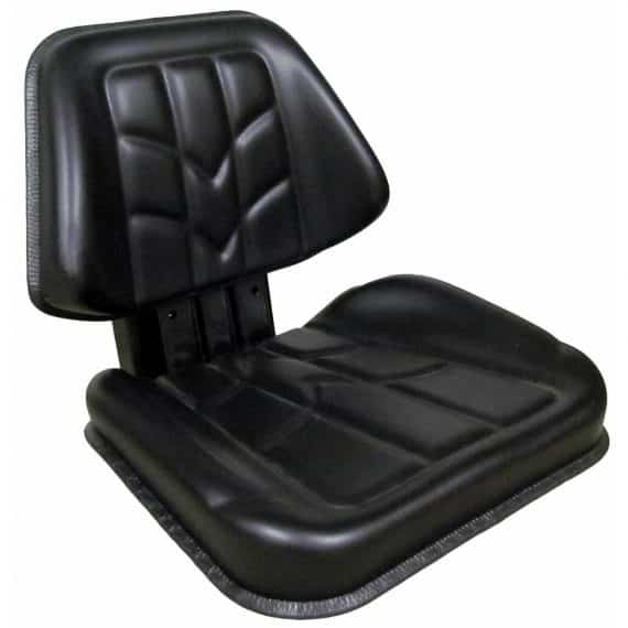 Allis Chalmers Low Back Seat, Black Vinyl Mechanical Suspension S8301276 Tractor