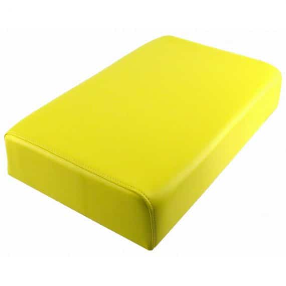 Seat Cushion, Yellow Vinyl, w/ Electric Start Cushion