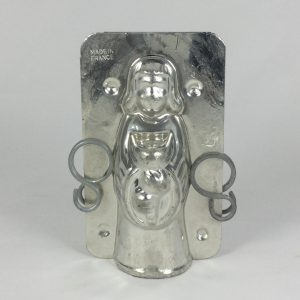 Mafter Angel Holding a Gift Metal Chocolate Mold