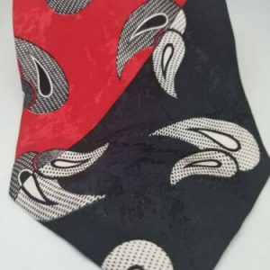 Men's Fratelli 100% Silk Tie Black/Red