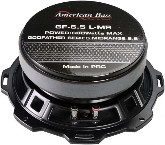 American Bass Godfather 6.5" Mid-Range 600 Watts Max 4 ohm Sold Each-GF65MR
