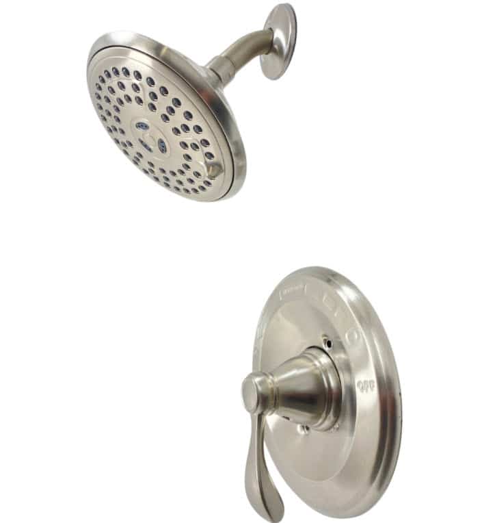 Brushed Nickel Delta 142984C-BN-A Porter Single-Handle 3-Spray Shower Faucet