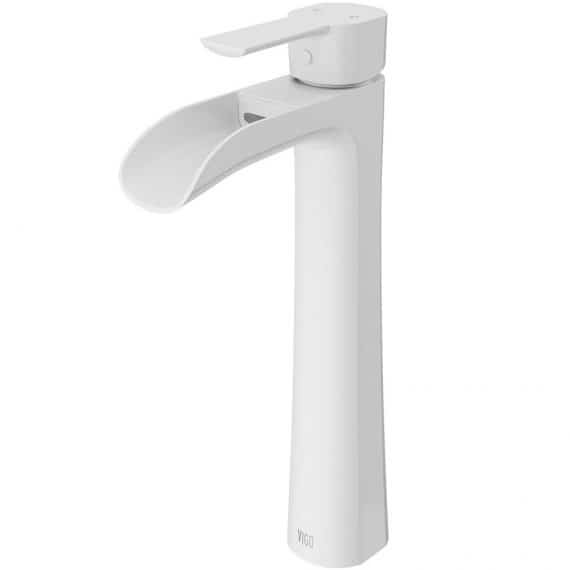 VIGO Niko VG03024MW Single Hole Single-Handle Vessel Bathroom Faucet in Matte White