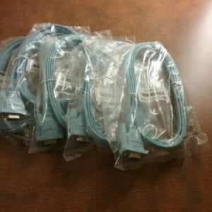 CISCO 72-3383-01 6FT DB9 TO RJ45 Series Console Cables lot of 5 L1