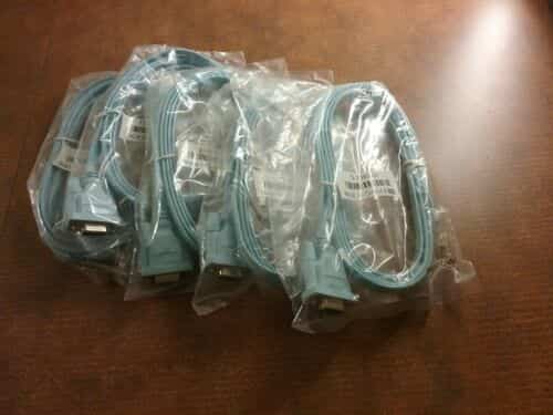 CISCO 72-3383-01 6FT DB9 TO RJ45 Series Console Cables lot of 5 L1