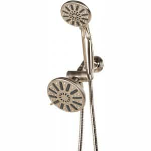 Glacier Bay 1003 103 094 6-spray 5 in. Dual Shower Head and Handheld Shower Head in Brushed Nickel