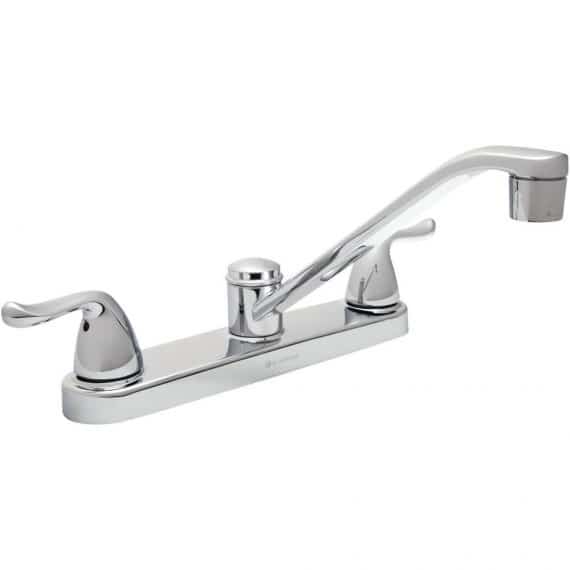 Glacier Bay Constructor 1002 974 577 2-Handle Standard Kitchen Faucet in Chrome