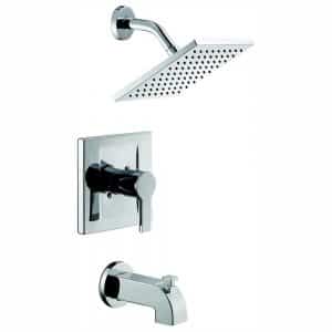 Glacier Bay Modern 1001 240 663 Single-Handle 1-Spray Tub and Shower Faucet in Chrome (Valve Included)