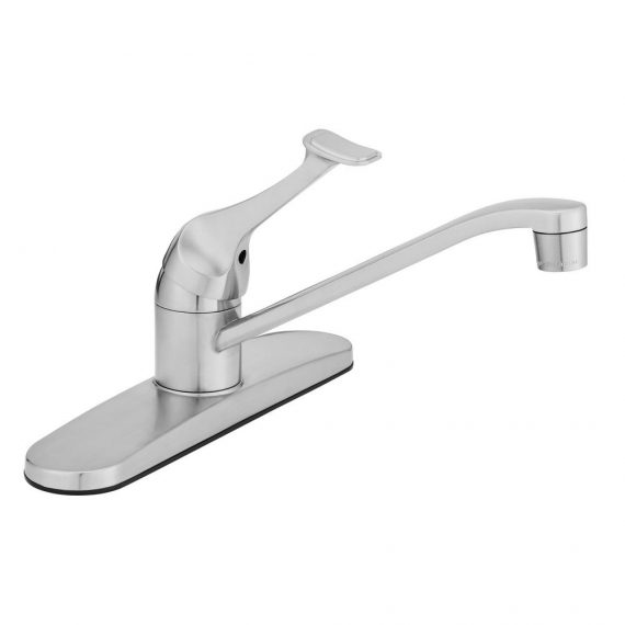 Glacier Bay 1000 024 879 Single-Handle Standard Kitchen Faucet in Stainless Steel