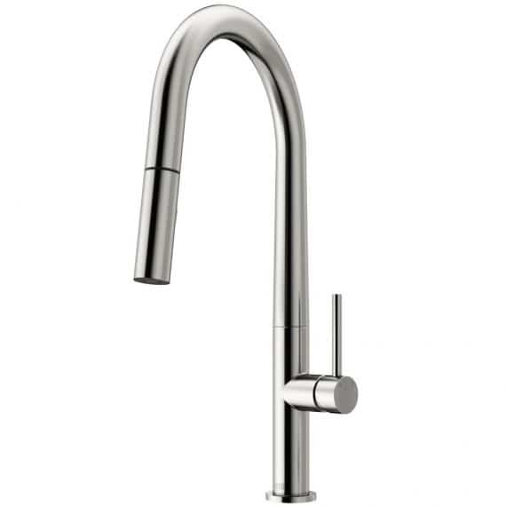 VIGO Greenwich VG02029ST Single-Handle Pull-Down Sprayer Kitchen Faucet in Stainless Steel