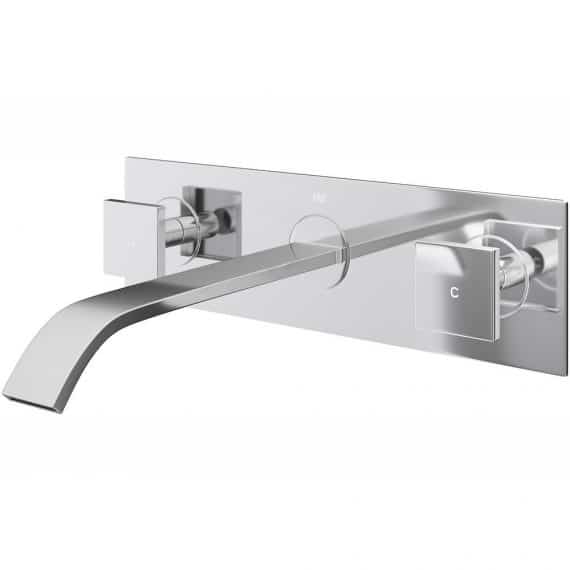 VIGO Titus VG05002CH 2-Handle Wall-Mount Vessel Bathroom Faucet in Chrome