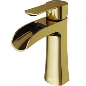 VIGO VG01041MG Paloma Single Hole Single-Handle Bathroom Faucet in Matte Gold