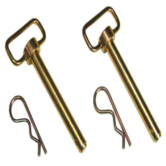 Shocker 5/8" x 4-1/2" Ball Mount Hitch Pins with Safety Clips (1 Pair)