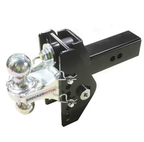 Shocker XRC Cushioned Adjustable Combo Ball Mount with 2" & 2-5/16" Hitch Balls